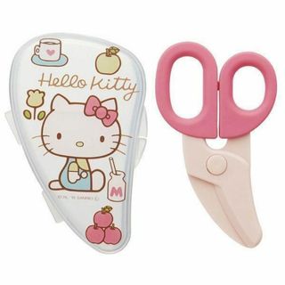 離乳食フードカッター ハローキティ 70年代 フードはさみ　ケース付き(離乳食調理器具)