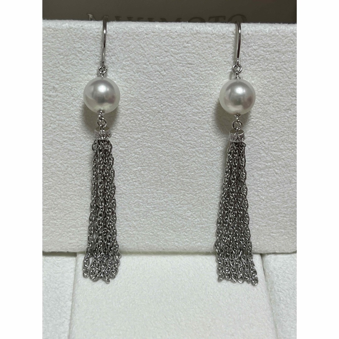 MIKIMOTO - ミキモト パール×タッセル ピアス K18 美品の通販 by MIKIMOTO - ミキモト パール×タッセル ピアス K18 美品の通販 by