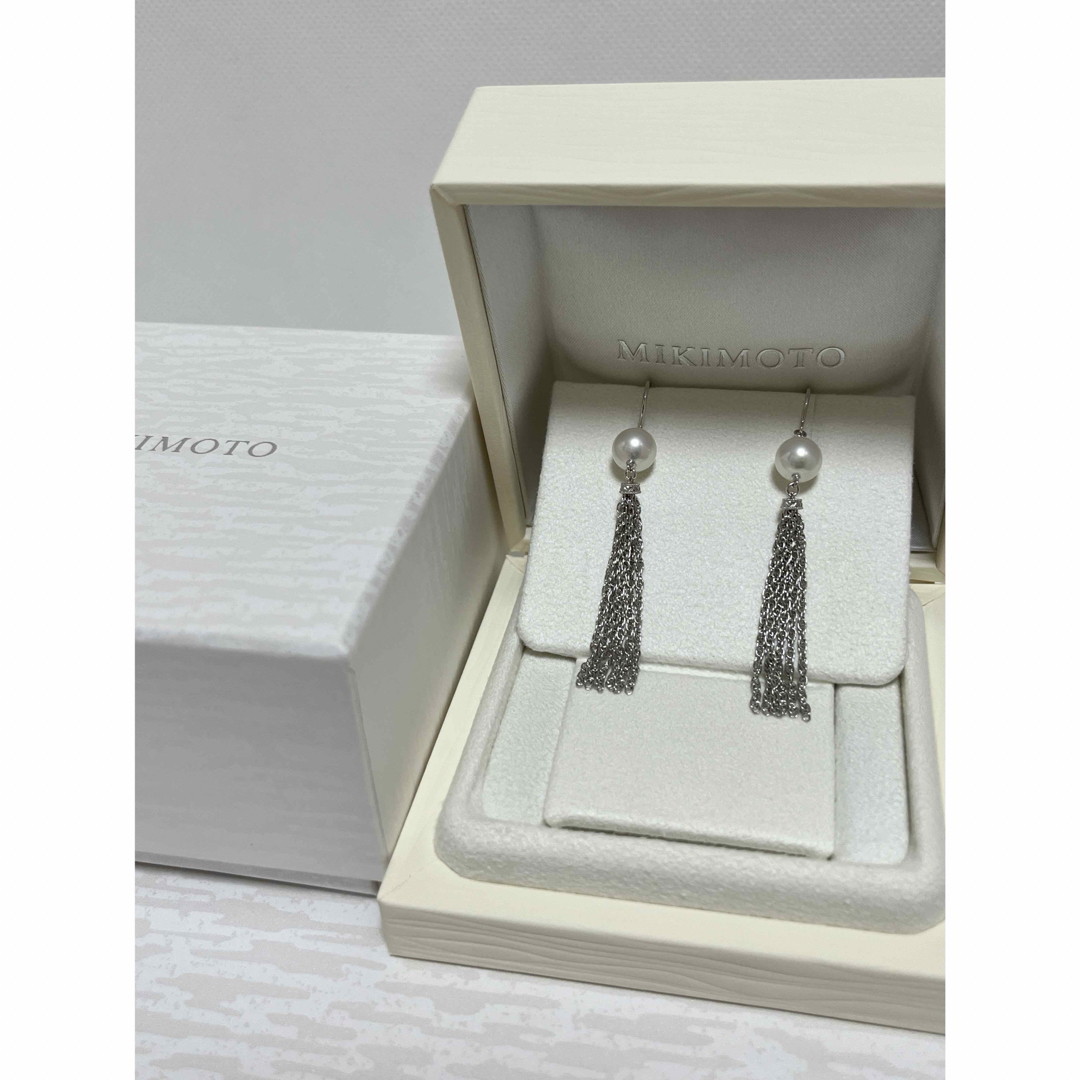 MIKIMOTO - ミキモト パール×タッセル ピアス K18 美品の通販 by MIKIMOTO - ミキモト パール×タッセル ピアス K18 美品の通販 by