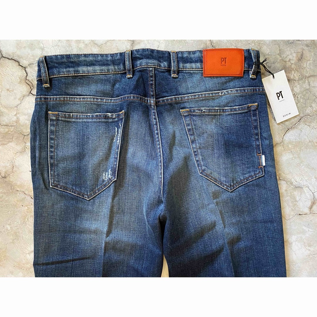 PT05 - 新品 PT Torino REGGAE ダメージ テーパード ストレッチ PT05 - 新品 PT Torino REGGAE ダメージ テーパード ストレッチ