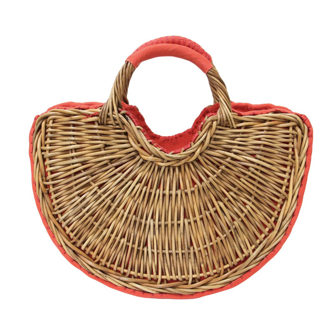 美品 ebagos エバゴス バッグ かごバッグ ブラウン レッド 美品 ebagos エバゴス バッグ かごバッグ ブラウン レッド