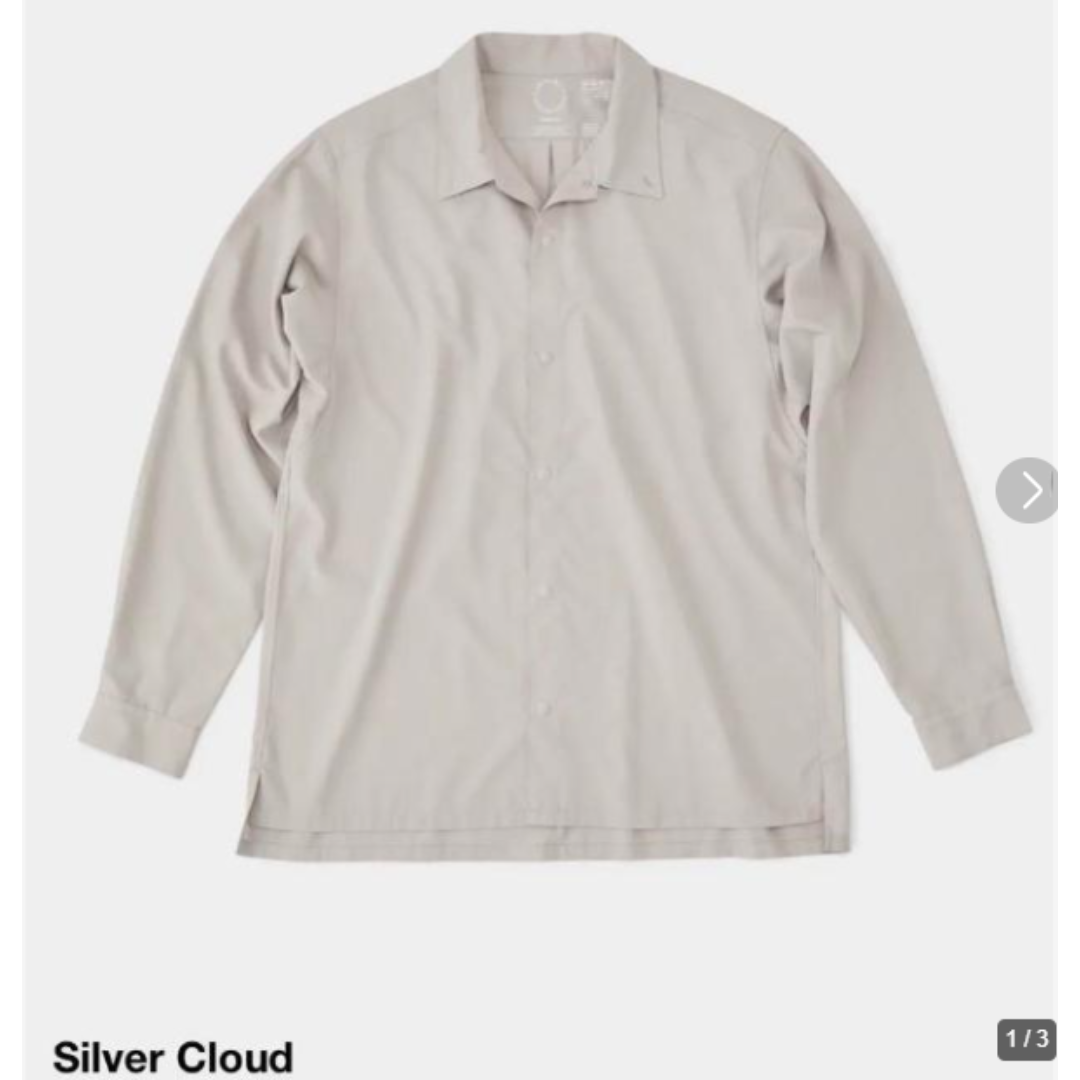 山と道　Bamboo Shirt gray Lサイズ　2021 最新モデル 山と道 / バンブー シャツ（2025） – Run boys! Run girls!