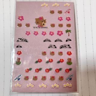 ハローキティ(ハローキティ)の訳あり…レトロ☆レア☆日焼けキティ　ネイルシール(キャラクターグッズ)