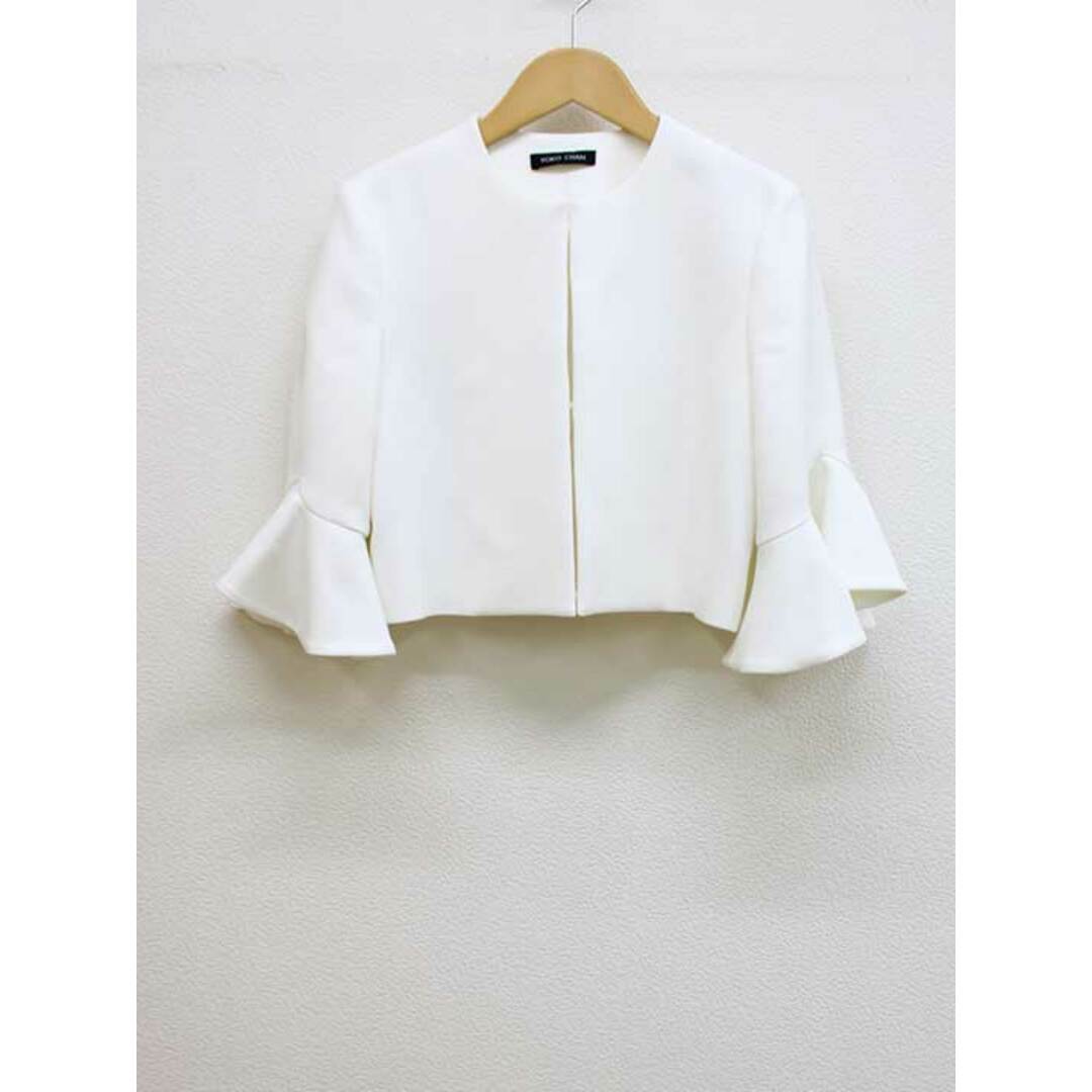 新入荷】□YOKO CHAN/ヨーコチャン□フリルスリーブジャケット 新入荷】□YOKO CHAN/ヨーコチャン□フリルスリーブジャケット