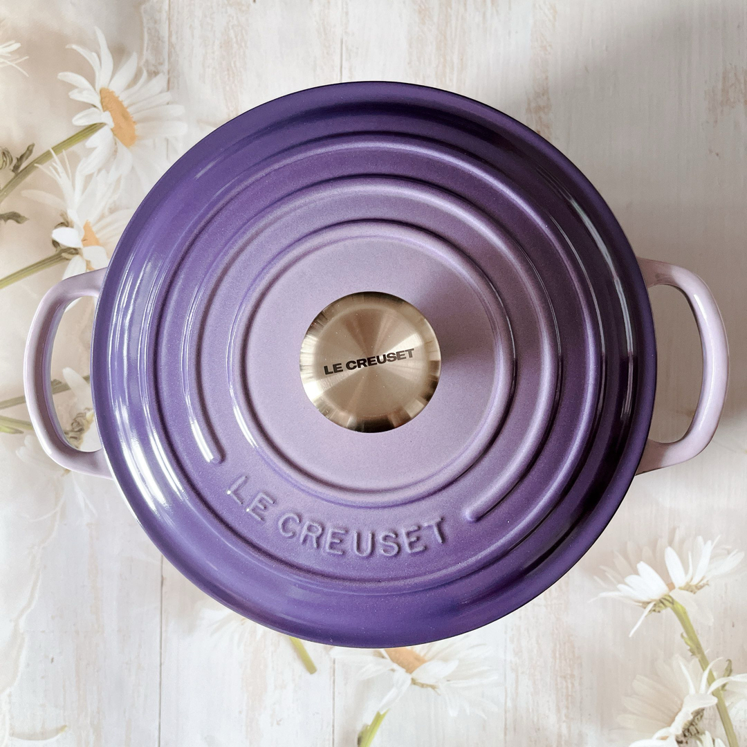 LE CREUSET - ♡ルクルーゼ ココットロンド ブルーベルパープル LE CREUSET - ♡ルクルーゼ ココットロンド ブルーベルパープル