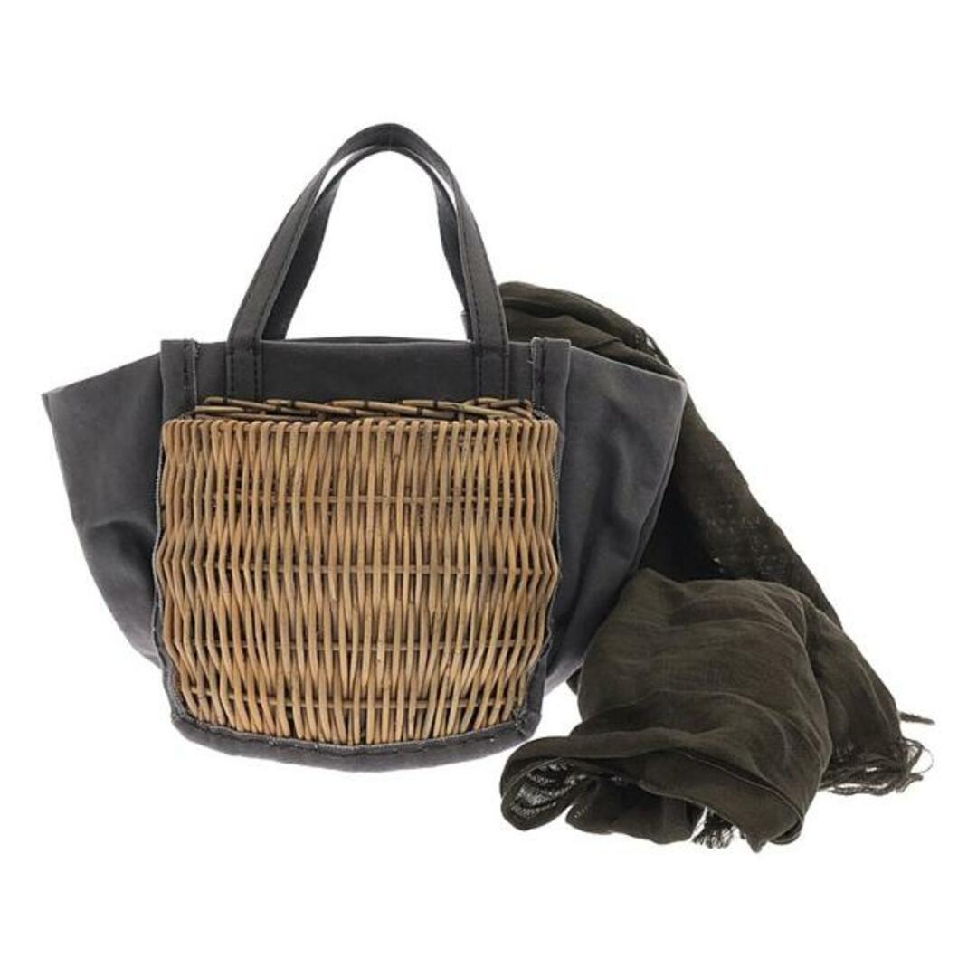 美品】 ebagos / エバゴス | ポケット付き カゴ キャンバス 美品】 ebagos / エバゴス | ポケット付き カゴ キャンバス