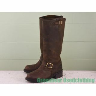W398 USA製 WALKER ビンテージ エンジニアブーツ 茶 レディース 8.5W 25.5cm(ブーツ)