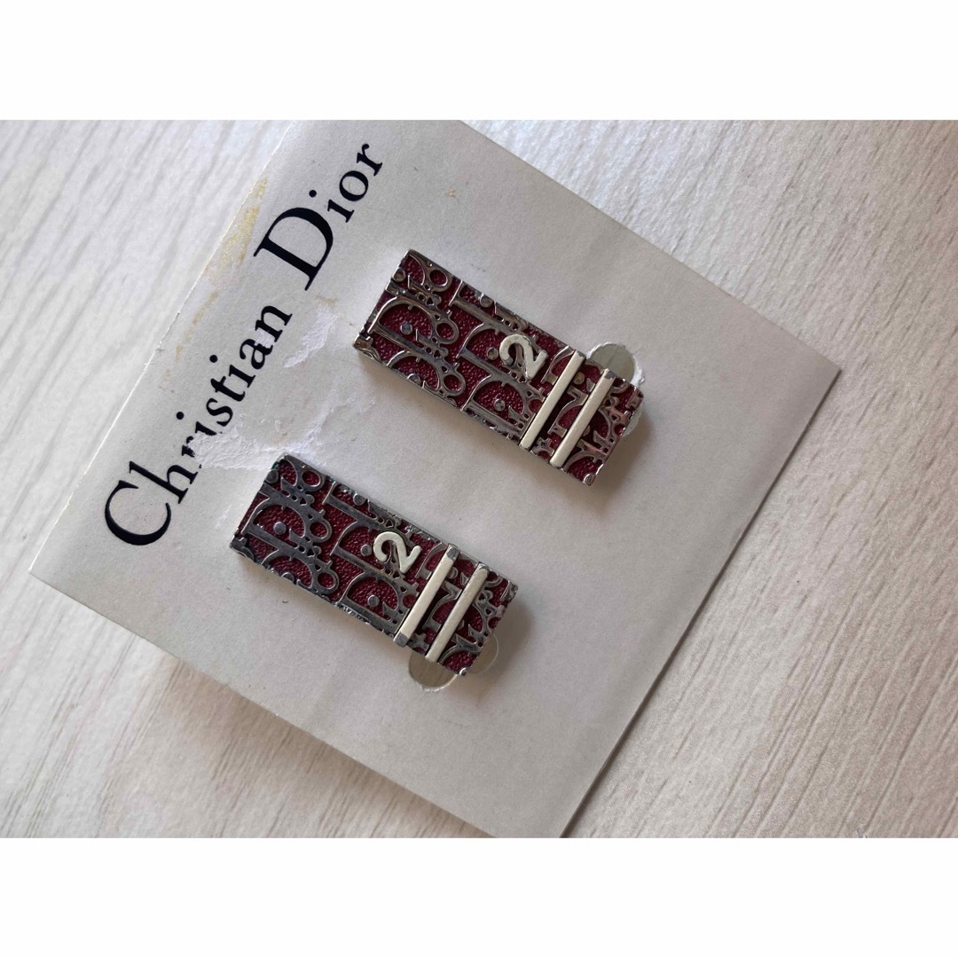 Christian Dior イヤリング トロッター ピンク 美品 Christian Dior イヤリング トロッター ピンク 美品