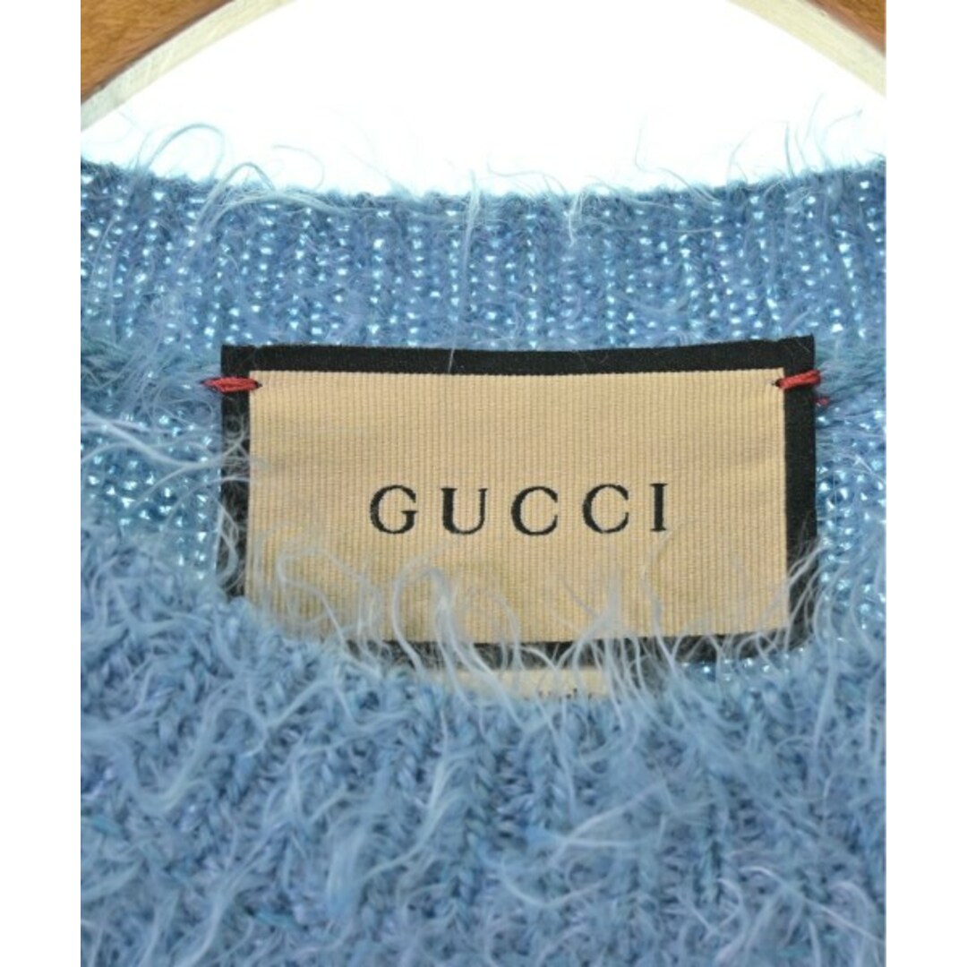 GUCCI - GUCCI グッチ ニット・セーター XS 水色系 【古着 GUCCI - GUCCI グッチ ニット・セーター XS 水色系 【古着