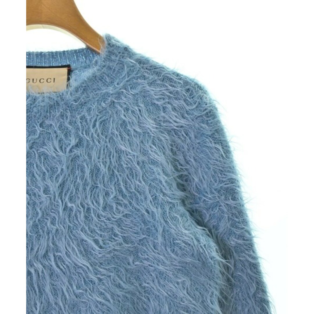 GUCCI - GUCCI グッチ ニット・セーター XS 水色系 【古着 GUCCI - GUCCI グッチ ニット・セーター XS 水色系 【古着