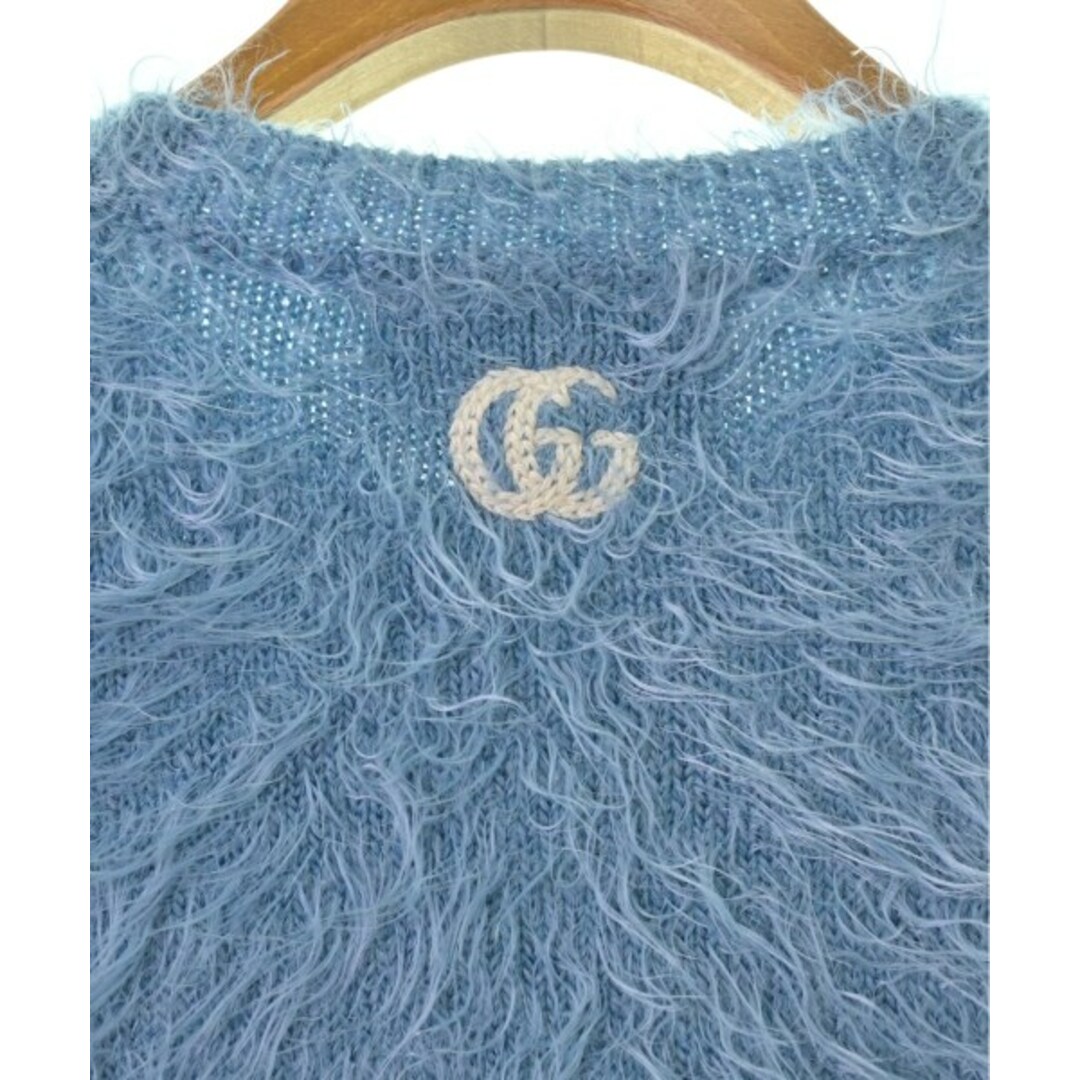 GUCCI - GUCCI グッチ ニット・セーター XS 水色系 【古着 GUCCI - GUCCI グッチ ニット・セーター XS 水色系 【古着