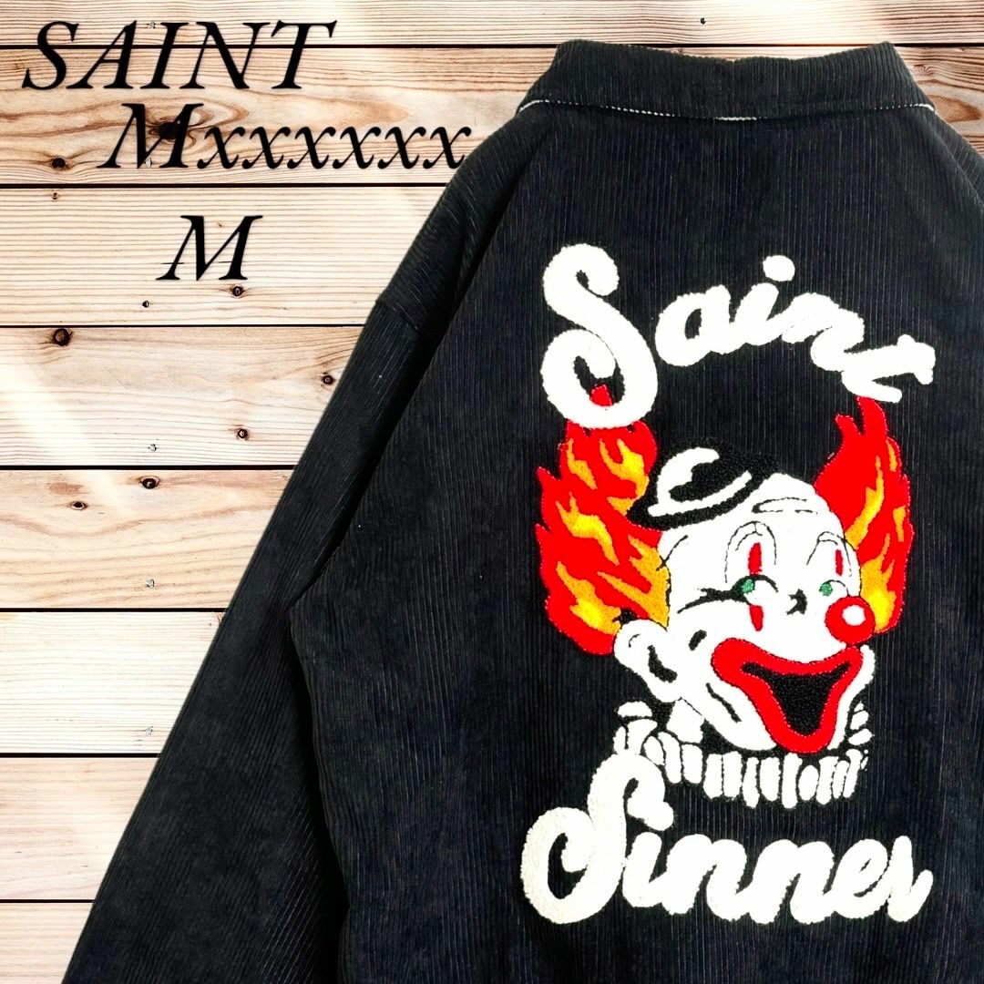 激レア】セントマイケル ピエロ コーデュロイ ブルゾン 黒 M 激レア】セントマイケル ピエロ コーデュロイ ブルゾン 黒 M