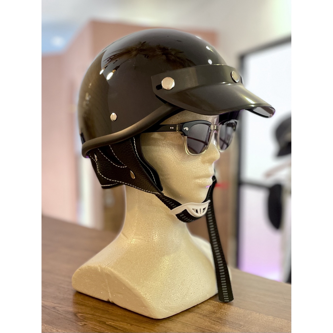 ショーティーSHORTYビンテージポリスヘルメット目深にかぶれて ショーティーSHORTYビンテージポリスヘルメット目深にかぶれて