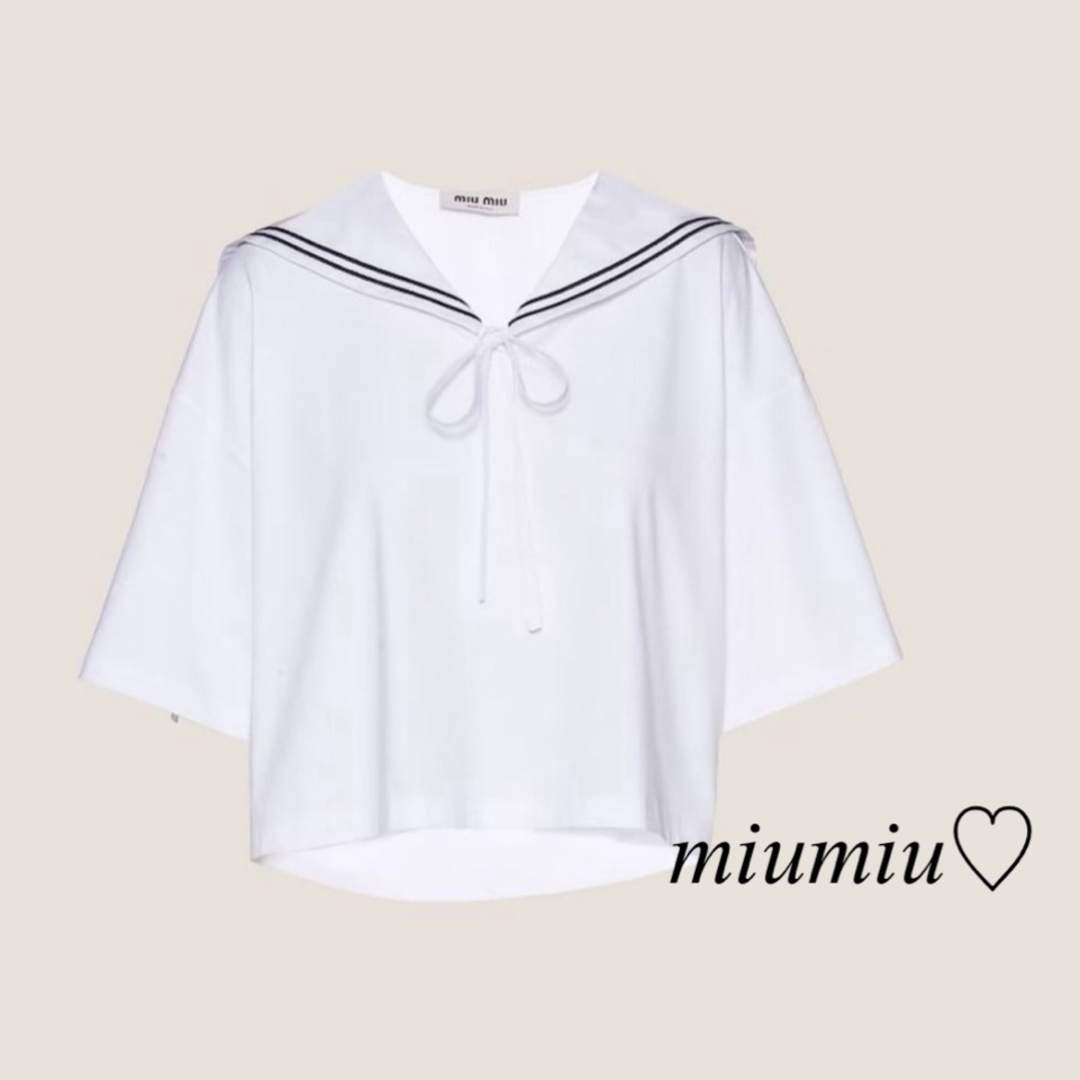 MIU MIU - miumiu♡ セーラー襟トップスの通販 by HAY's shop MIU MIU - miumiu♡ セーラー襟トップスの通販 by HAY's shop