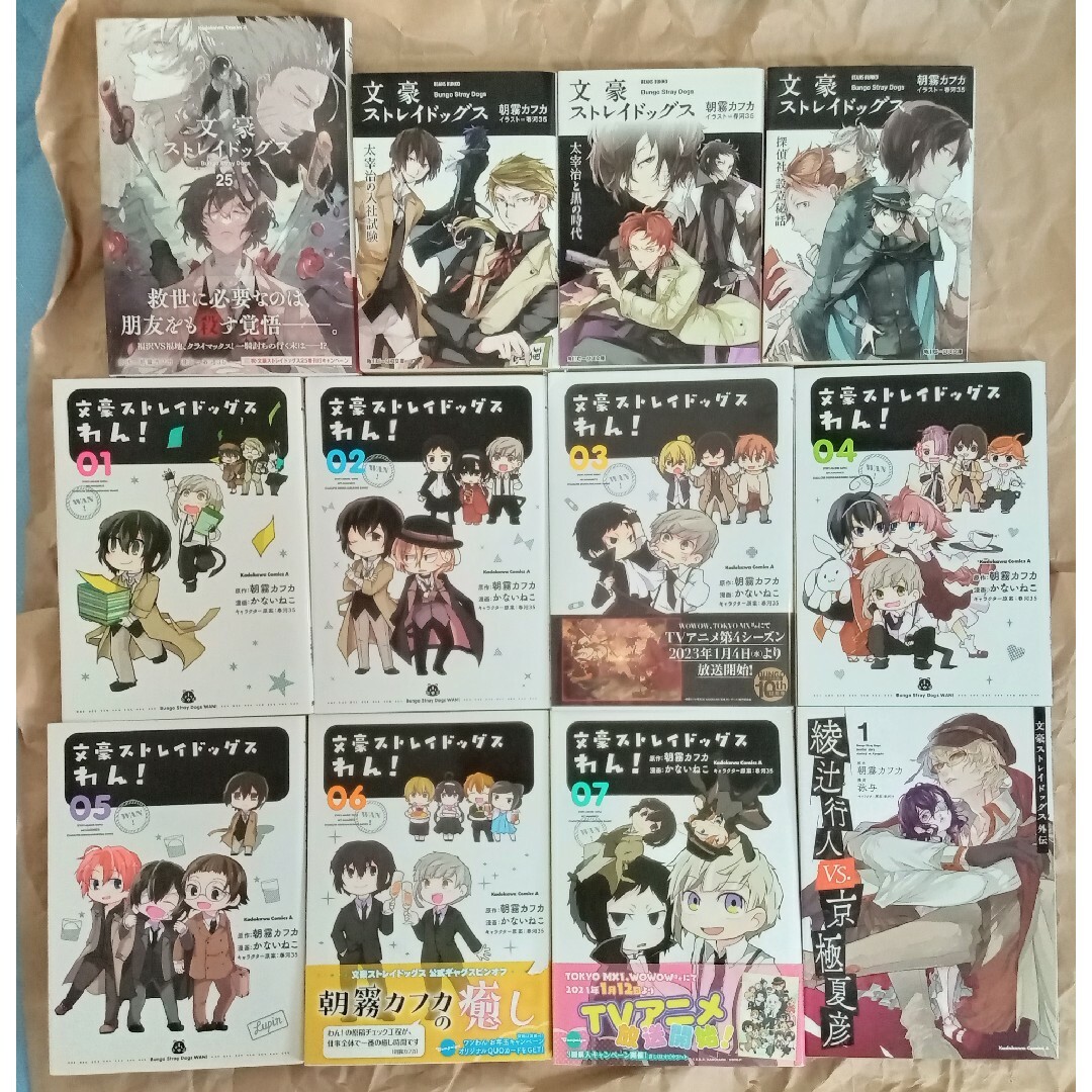 文豪ストレイドッグス 全巻セット 関連本付き 青年漫画 文豪ストレイドッグス 全巻セット 関連本付き 青年漫画
