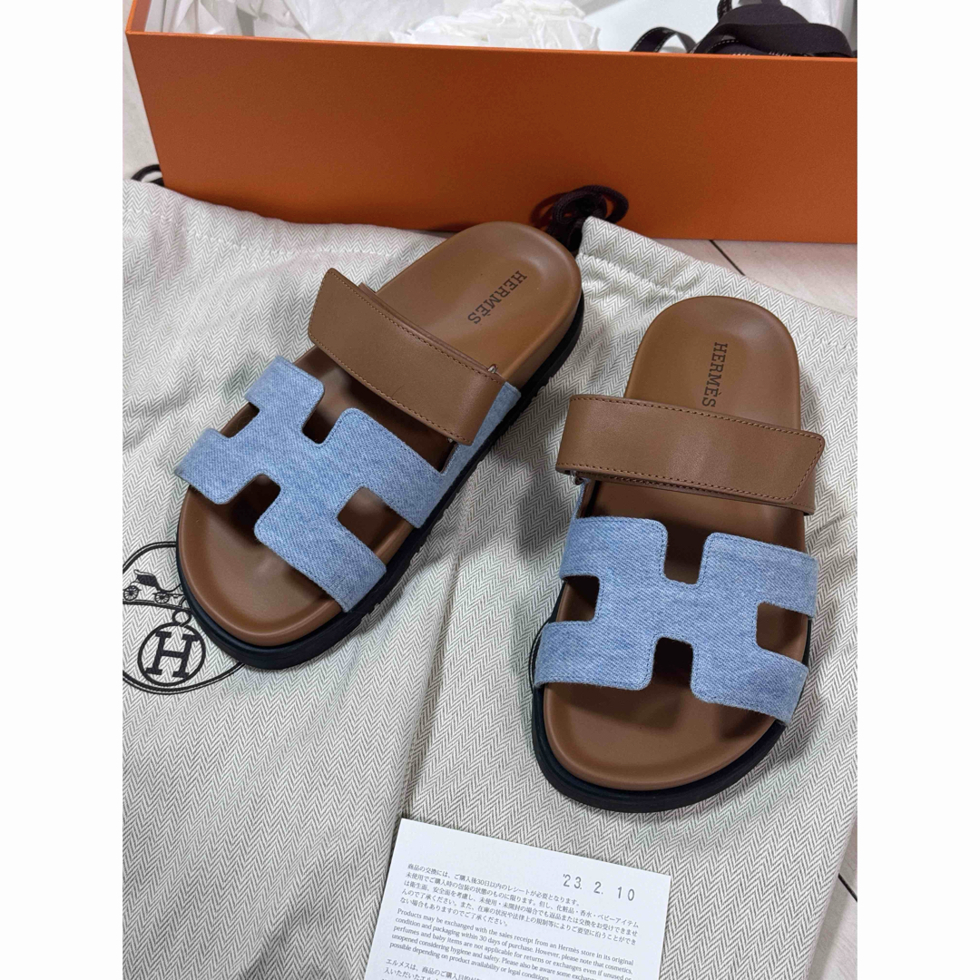 極美品】HERMES エルメス シプレ 35 ノアール 黒 サンダル(中古 極美品】HERMES エルメス シプレ 35 ノアール 黒 サンダル(中古
