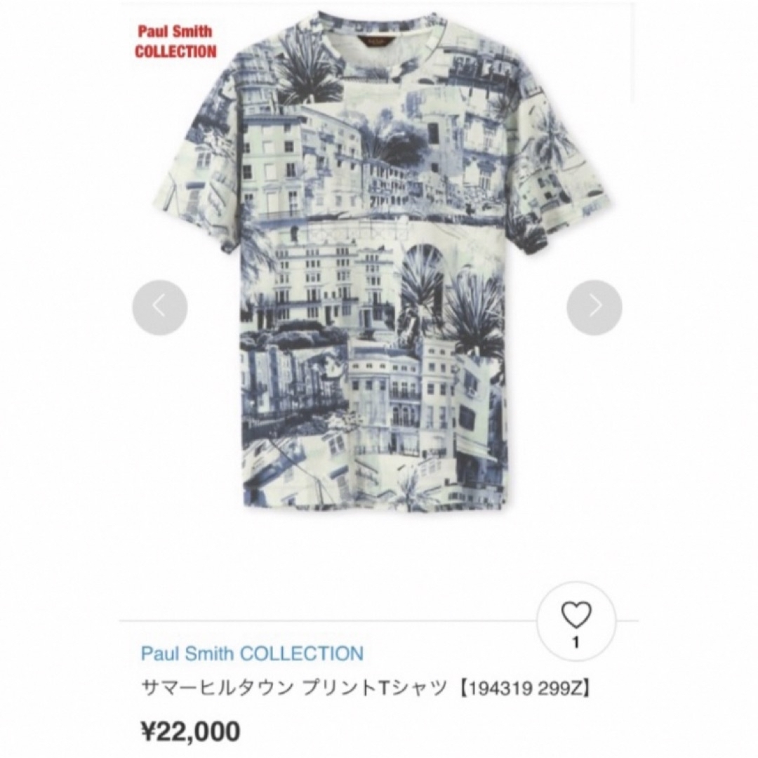 Paul Smith COLLECTION サマーヒルタウン プリントTシャツ Paul Smith COLLECTION サマーヒルタウン プリントTシャツ