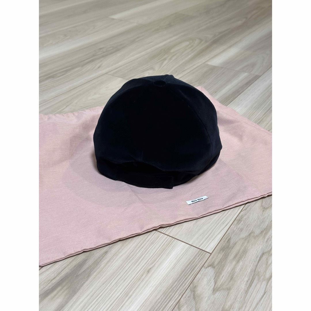 MIU MIU - miumiu ベースボールキャップ ベロア Mサイズの通販 MIU MIU - miumiu ベースボールキャップ ベロア Mサイズの通販