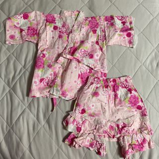 キッズ　子供　ゆかた　100(甚平/浴衣)