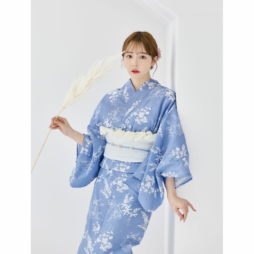 新品 浴衣 セット 浴衣セット ゆかた 大人 レディース 青 水色 Y4-14 新品 浴衣 セット 浴衣セット ゆかた 大人 レディース 青 水色 Y4-14