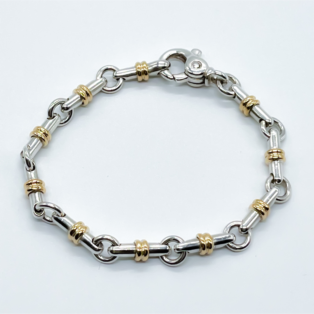 希少ティファニー18k ヴィンテージドーナツチェーンブレスレット 希少ティファニー18k ヴィンテージドーナツチェーンブレスレット