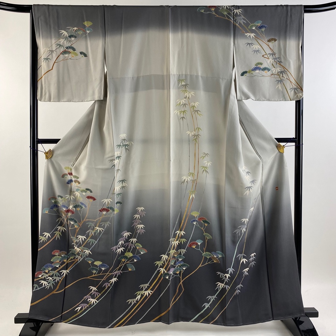 訪問着 身丈160cm 裄丈66.5cm 正絹 秀品 【中古】