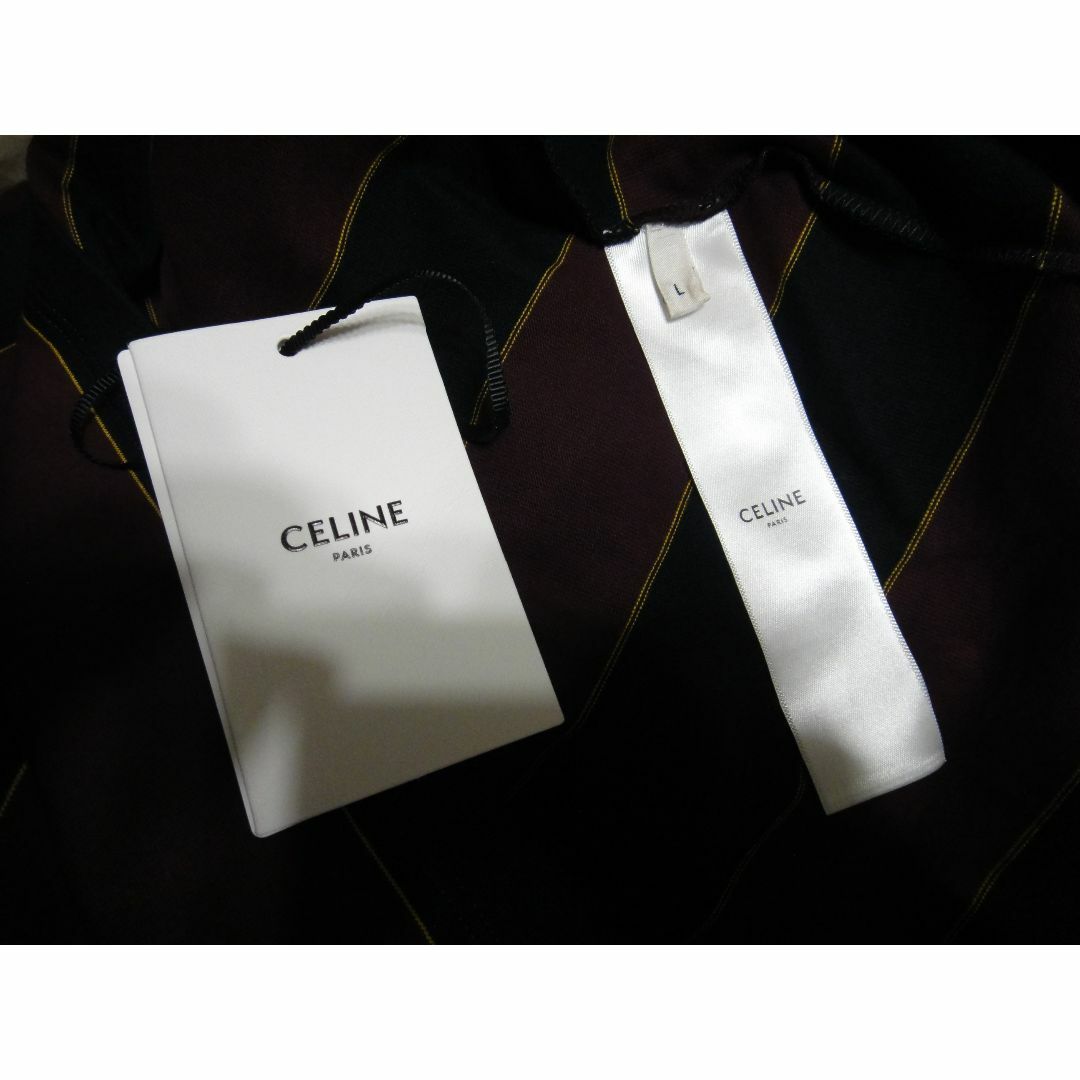 CELINE - 新品 CELINE 新作 ボーダー ストライプ T シャツ L CELINE - 新品 CELINE 新作 ボーダー ストライプ T シャツ L