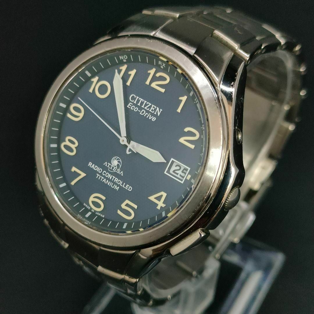 CITIZEN - 極美品 稼働品 CITIZEN シチズン アテッサ ブルー CITIZEN - 極美品 稼働品 CITIZEN シチズン アテッサ ブルー