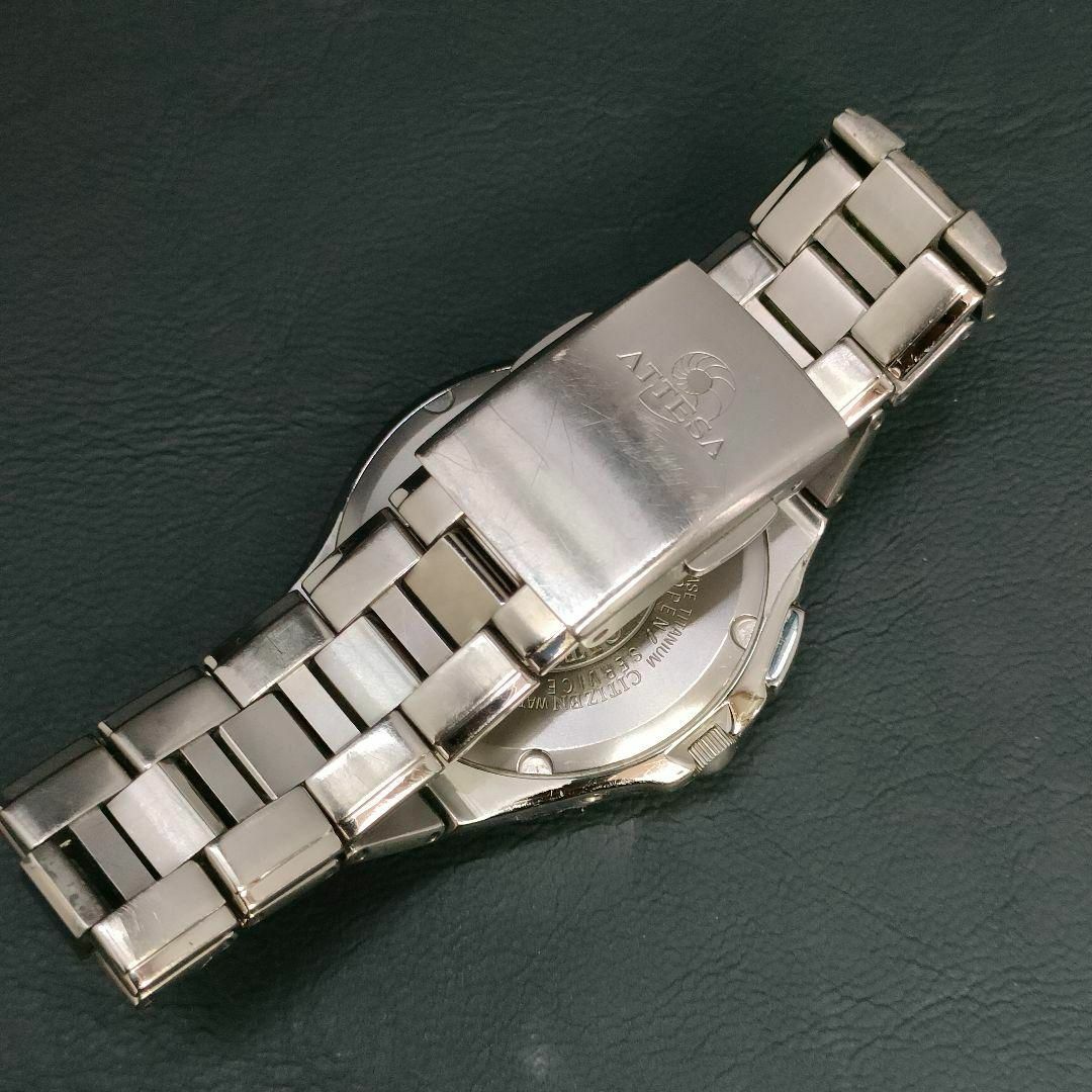 CITIZEN - 極美品 稼働品 CITIZEN シチズン アテッサ ブルー CITIZEN - 極美品 稼働品 CITIZEN シチズン アテッサ ブルー