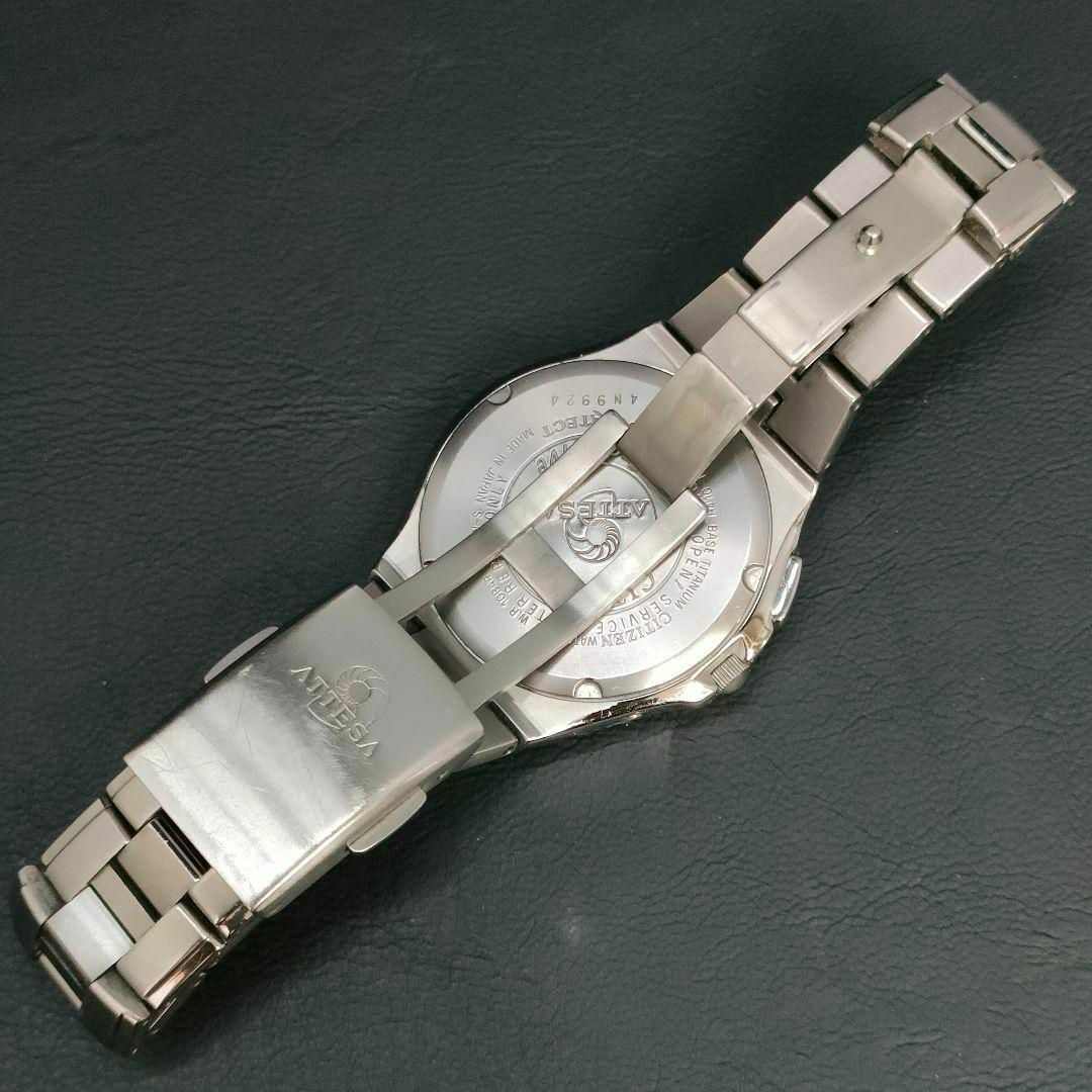 CITIZEN - 極美品 稼働品 CITIZEN シチズン アテッサ ブルー CITIZEN - 極美品 稼働品 CITIZEN シチズン アテッサ ブルー