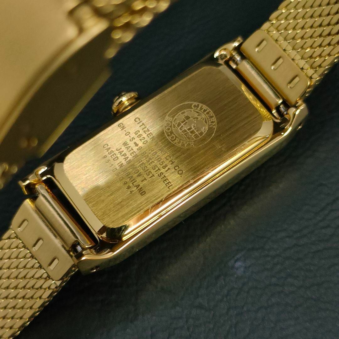 CITIZEN - 極美品 稼働品 CITIZEN シチズン スクエア ゴールド CITIZEN - 極美品 稼働品 CITIZEN シチズン スクエア ゴールド