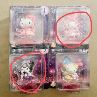 サンリオ Happyくじ フィギュア マイメロ クロミ(キャラクターグッズ)