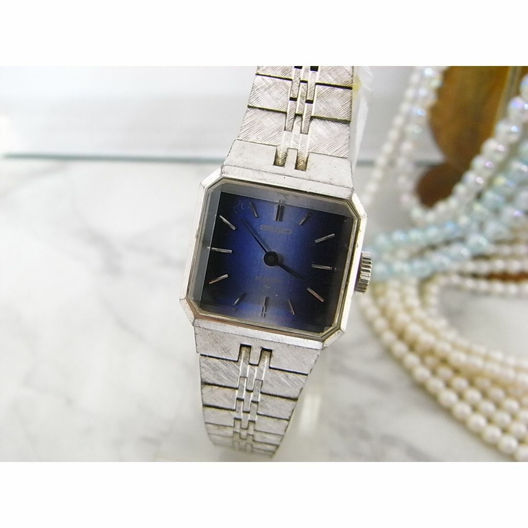 SEIKO - ヴィンテージ セイコー SEIKO スクエア ネイビー SEIKO - ヴィンテージ セイコー SEIKO スクエア ネイビー
