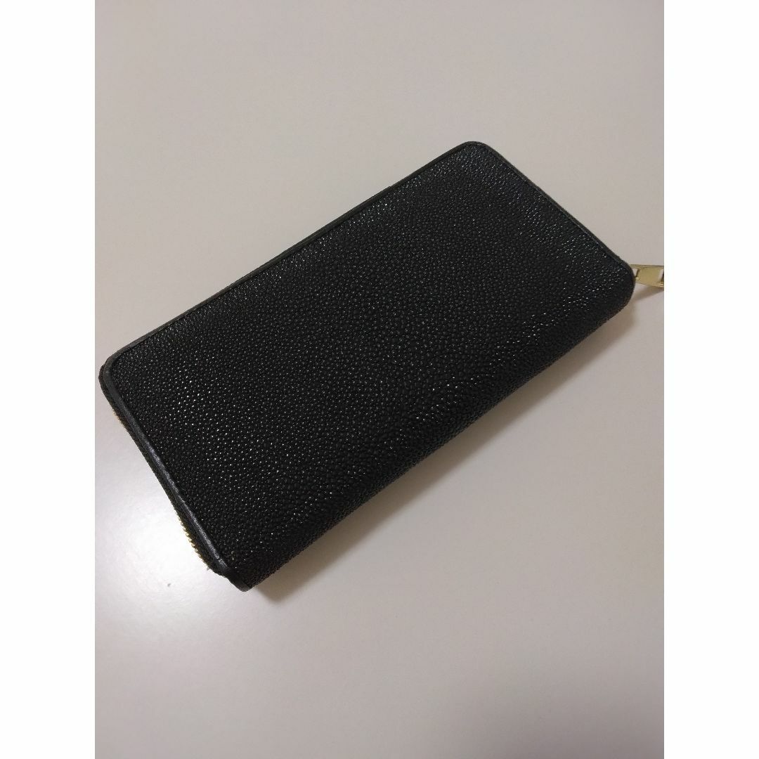 運気UP スティングレイ エイ革 長財布 タイ生産品 ブラック 運気UP スティングレイ エイ革 長財布 タイ生産品 ブラック