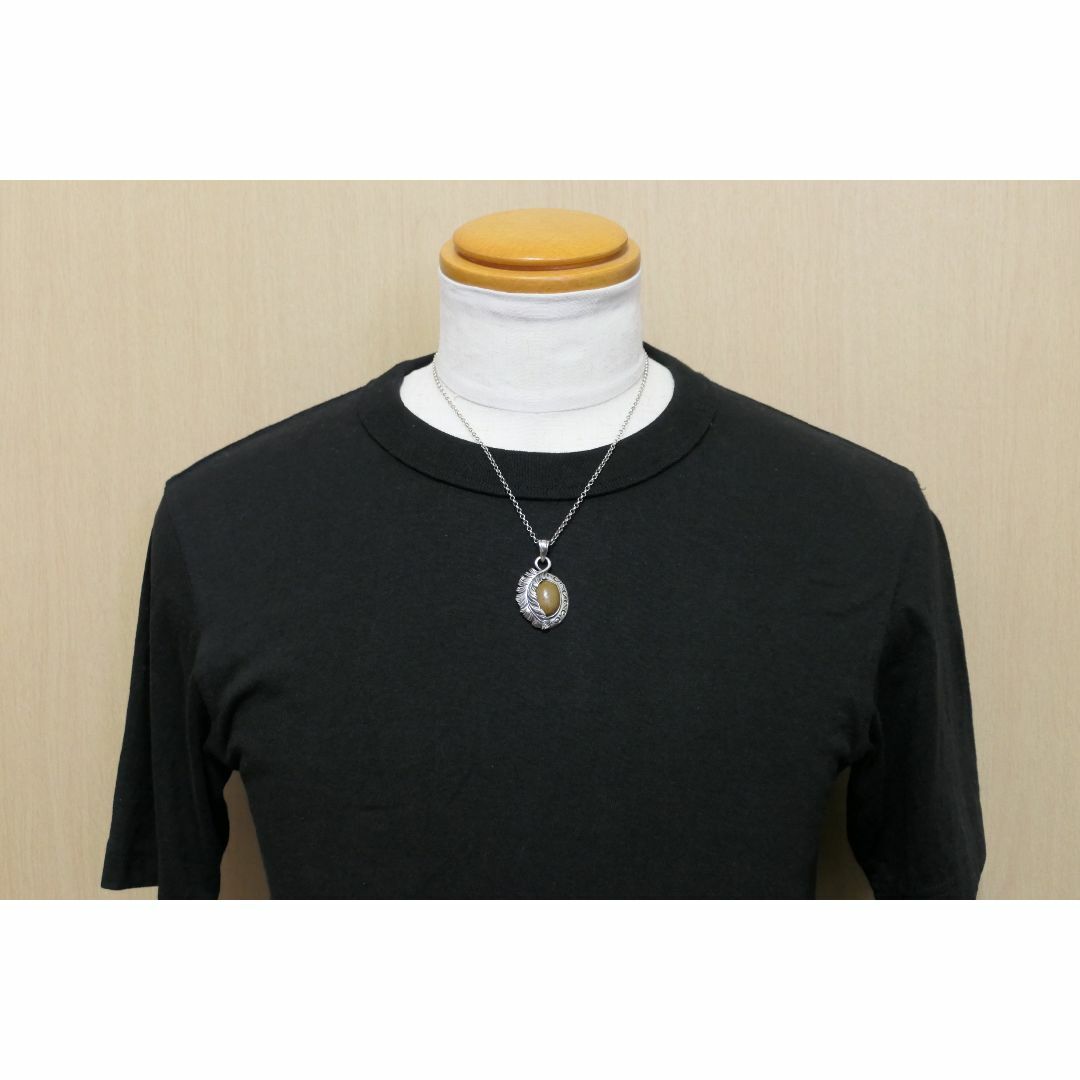 美品 SAAD サード ピーターサイト フェザー ネックレス 美品 SAAD サード ピーターサイト フェザー ネックレス