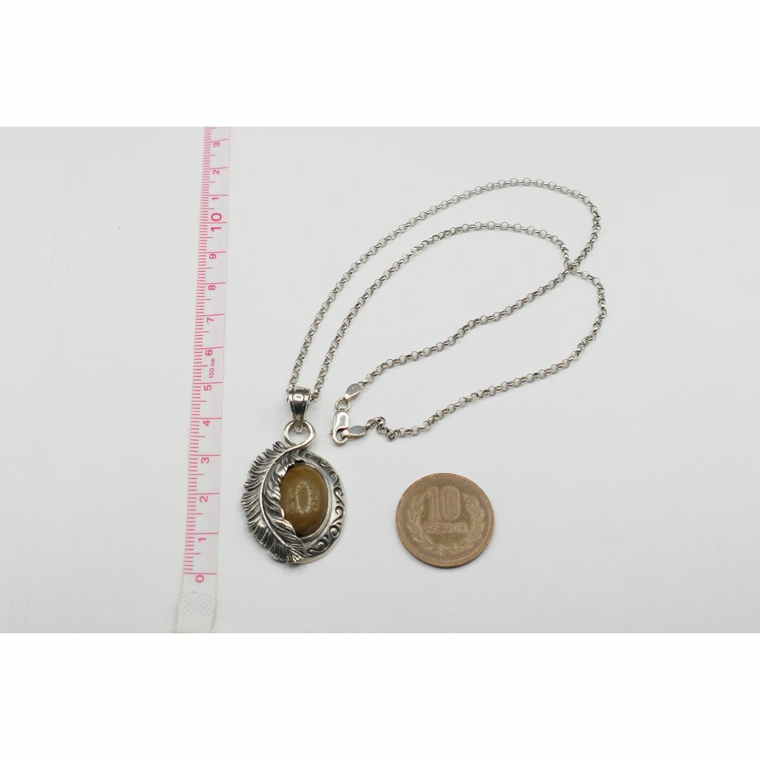 美品 SAAD サード ピーターサイト フェザー ネックレス 美品 SAAD サード ピーターサイト フェザー ネックレス