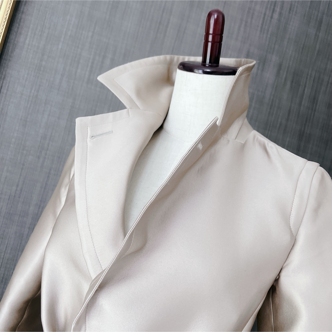 美品 GIORGIOARMANI ジョルジオアルマーニ コート シルク サテン 美品 GIORGIOARMANI ジョルジオアルマーニ コート シルク サテン