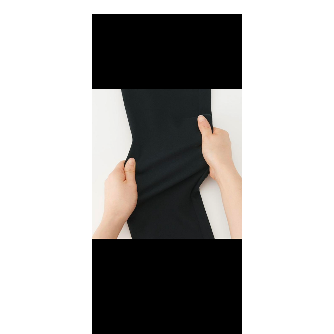 MUJI (無印良品)(ムジルシリョウヒン)の無印良品 ストレッチレギンスパンツ 黒 XL 新品 スキニー レディースのパンツ(スキニーパンツ)の商品写真
