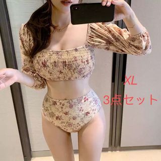 レディース　ビキニ 水着ヘアピン　 海 プール かわいい ビーチ おしゃれ XL(水着)