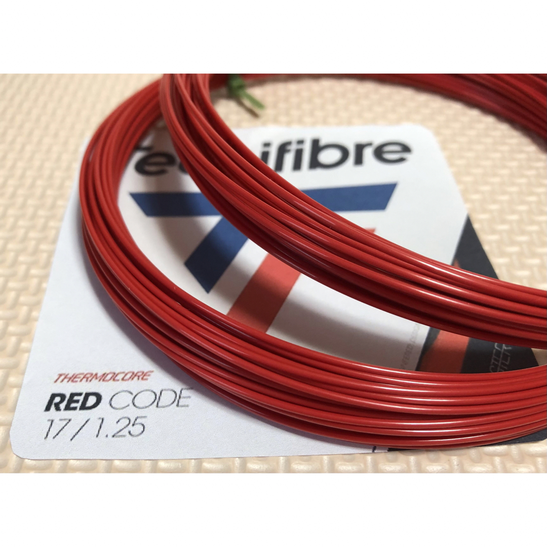 Tecnifibre - テニス ガット テクニファイバー レッドコード 125 Tecnifibre - テニス ガット テクニファイバー レッドコード 125