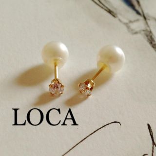 LOCA★淡水パールキャッチピアス☻＊♡(ピアス)