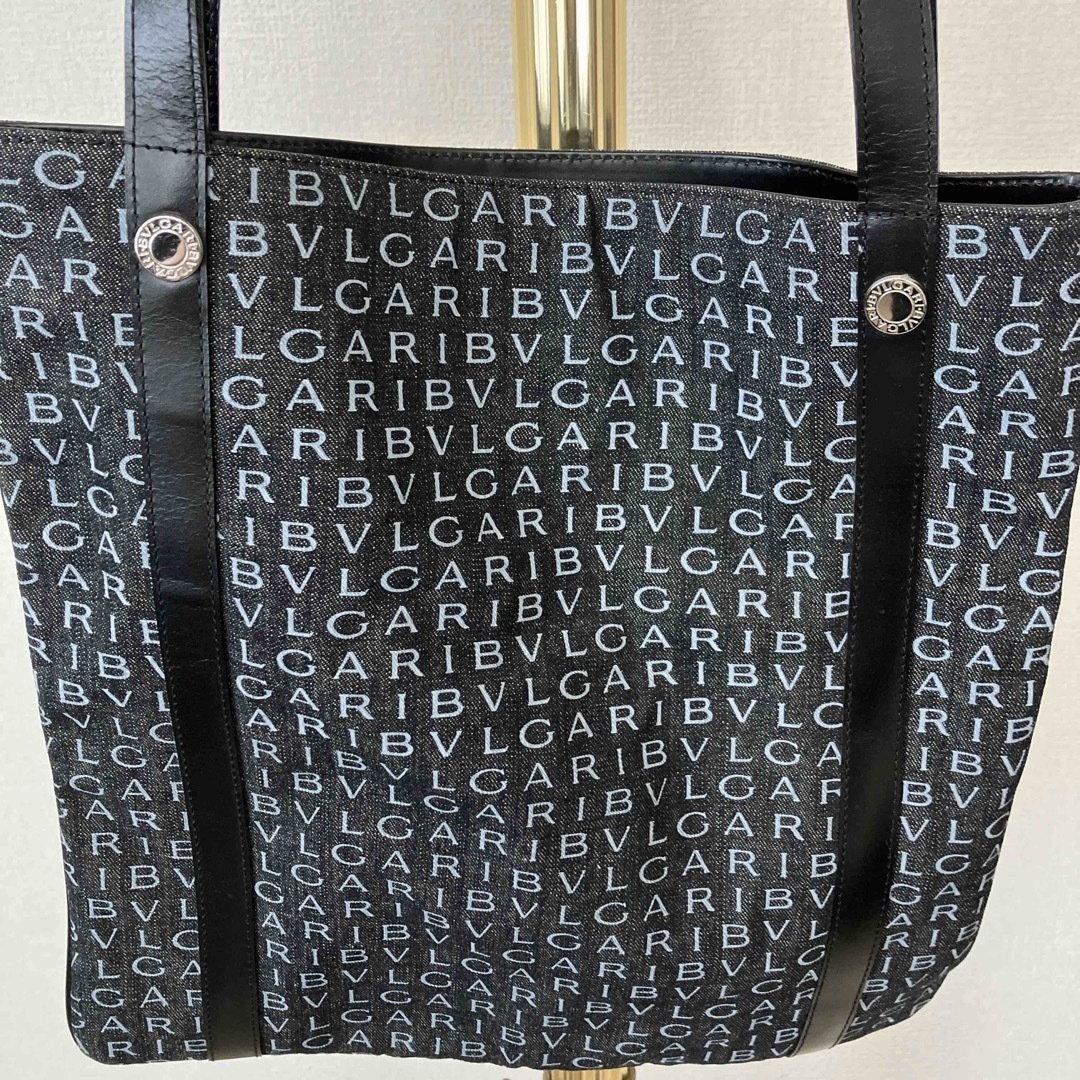BVLGARI - ブルガリ 廃盤 ロゴマニア デニム トート ショルダー BVLGARI - ブルガリ 廃盤 ロゴマニア デニム トート ショルダー