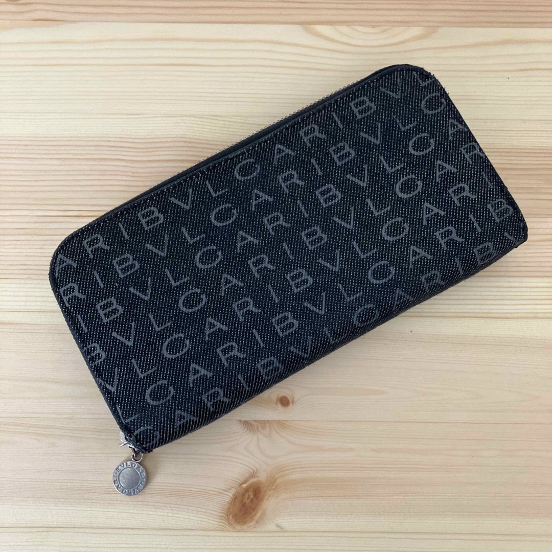 BVLGARI - ブルガリ 廃盤 ロゴマニア デニム ラウンドファスナー BVLGARI - ブルガリ 廃盤 ロゴマニア デニム ラウンドファスナー