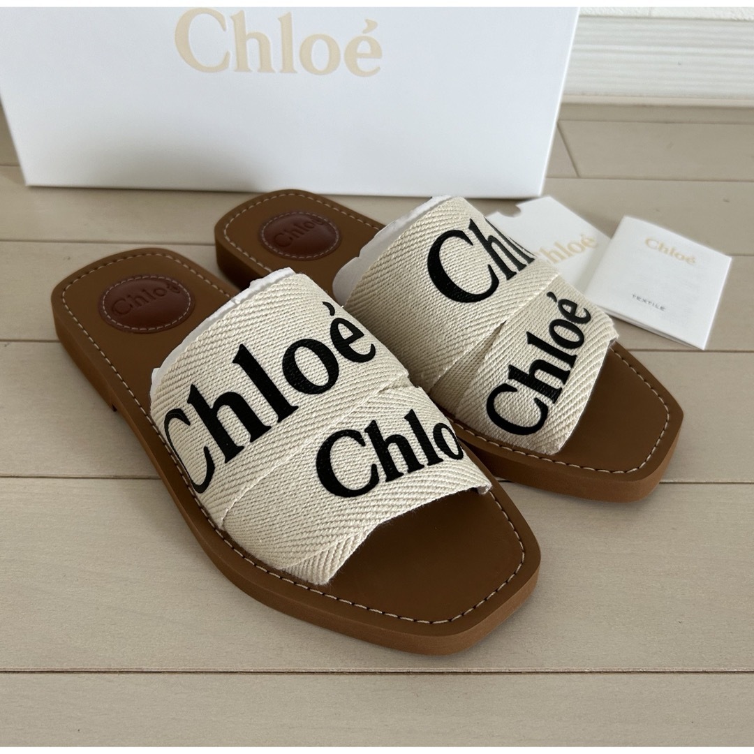 新品未使用】36.0(23.0) Chloe woody サンダル 新品未使用】36.0(23.0) Chloe woody サンダル