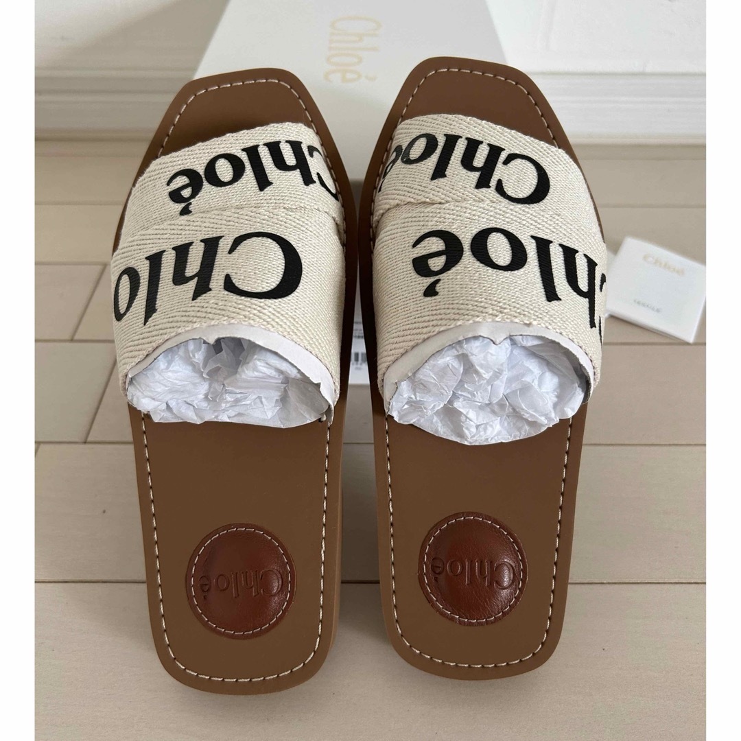 新品未使用】36.0(23.0) Chloe woody サンダル 新品未使用】36.0(23.0) Chloe woody サンダル