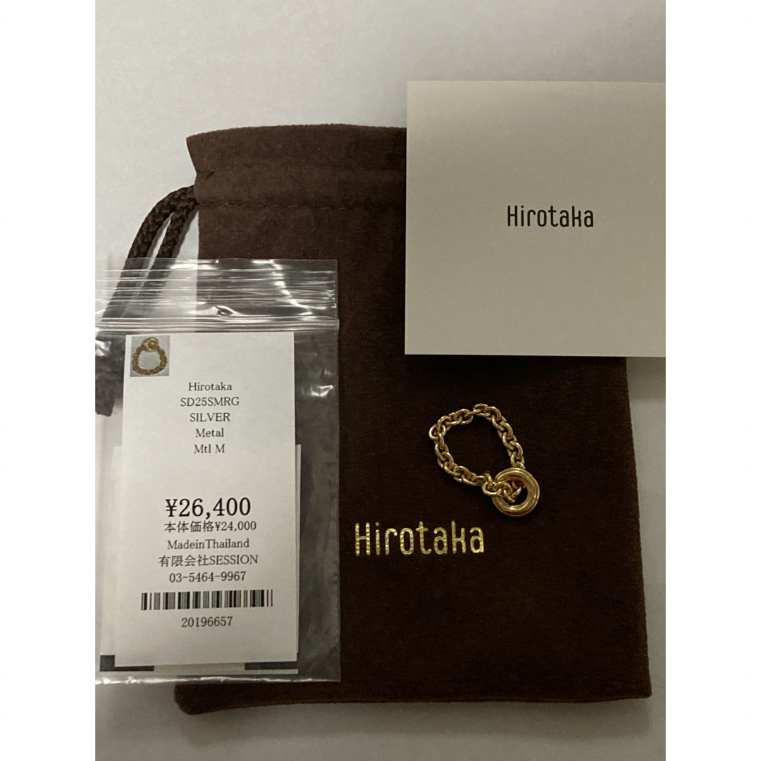ESTNATION - 新品 hirotaka ヒロタカ Sand Dune Chain Ringの ESTNATION - 新品 hirotaka ヒロタカ Sand Dune Chain Ringの