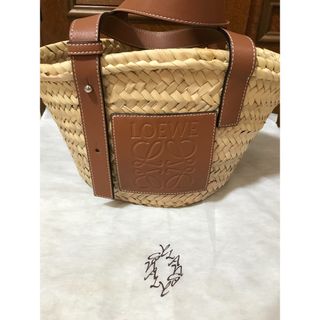 LOEWE かごバッグ ストロー レザー - メルカリ