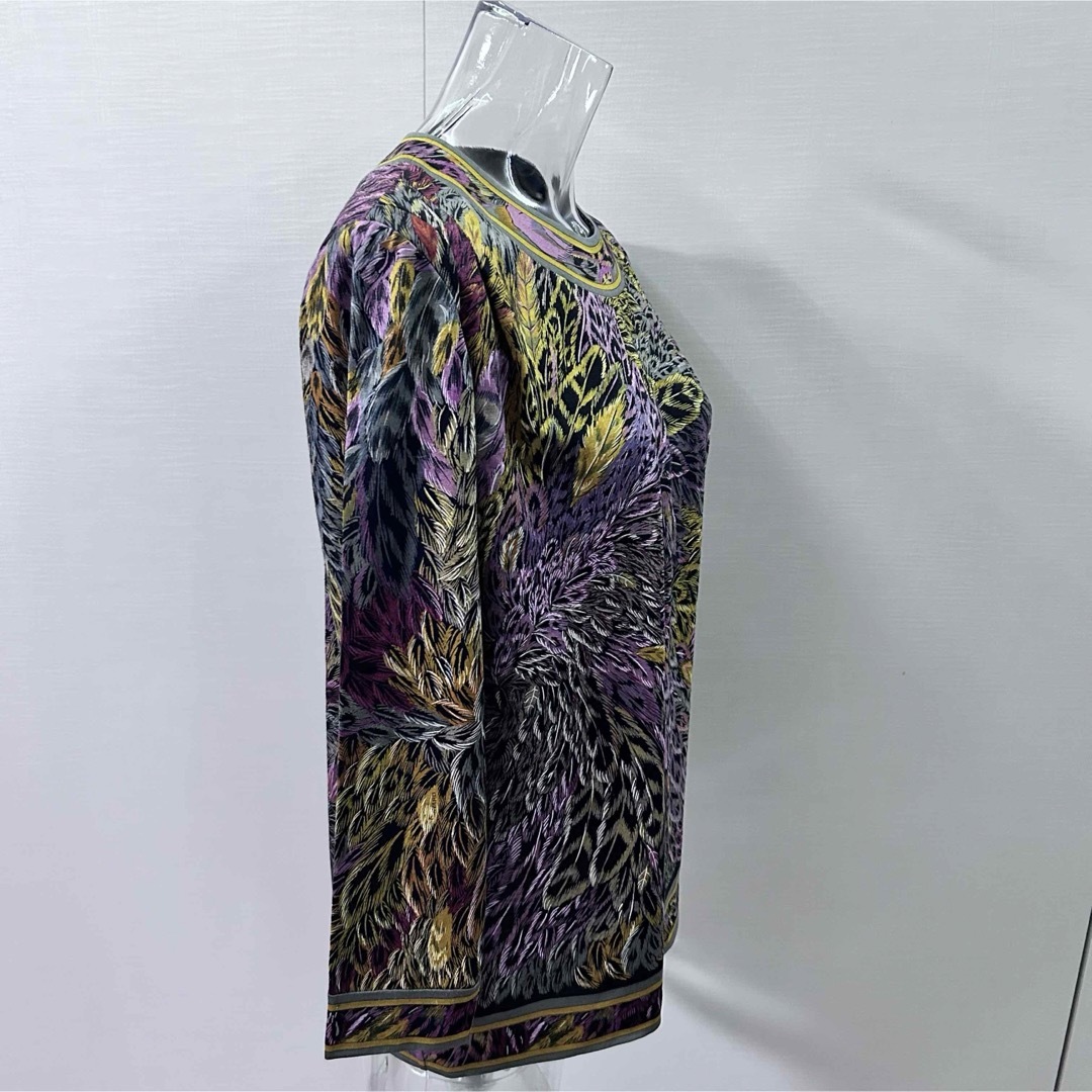 レオナール*シルク混 上品な彩りの トップス*サイズL*LEONARD レオナール*シルク混 上品な彩りの トップス*サイズL*LEONARD