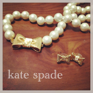 ケイトスペードニューヨーク(kate spade new york)のkate spade☆ネックレス＆ピアス(ネックレス)