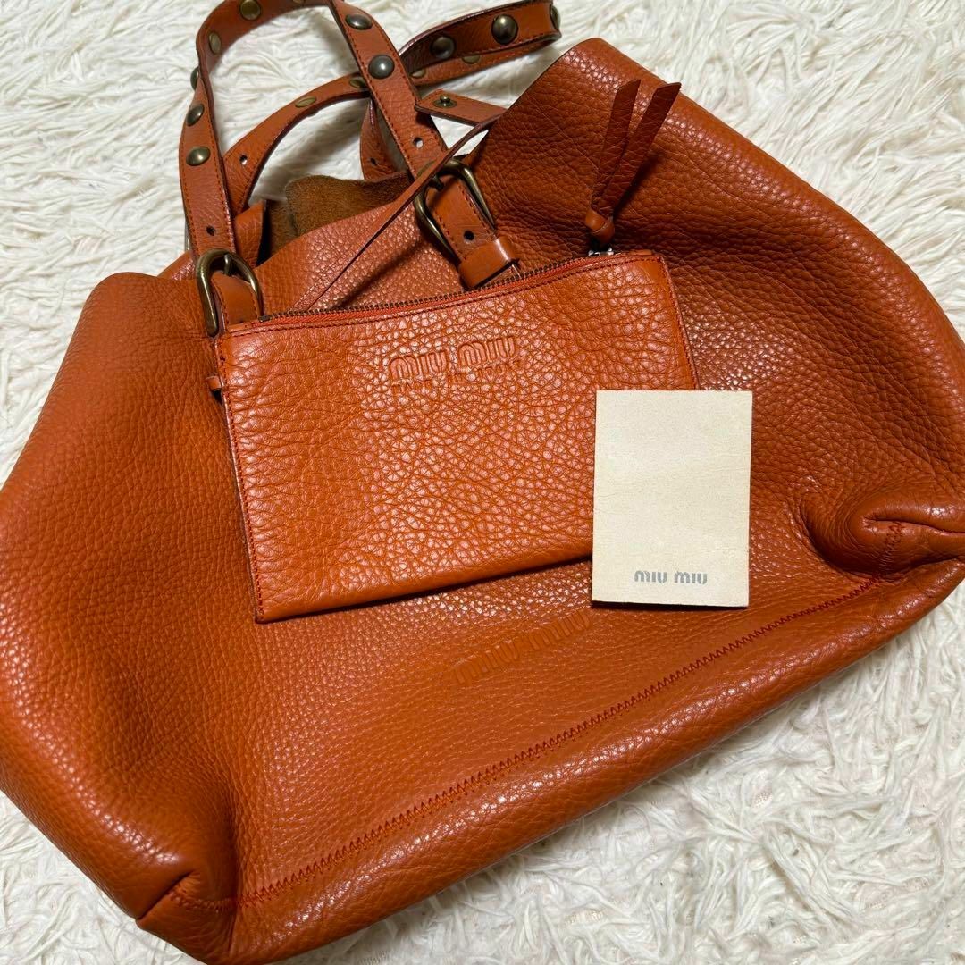 MIU MIU - 90s miumiu archive leather handbag studsの通販 by MIU MIU - 90s miumiu archive leather handbag studsの通販 by